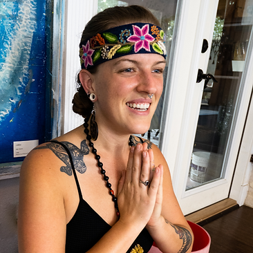 Ashleigh Hakes smiling and ready to begin a real conversation